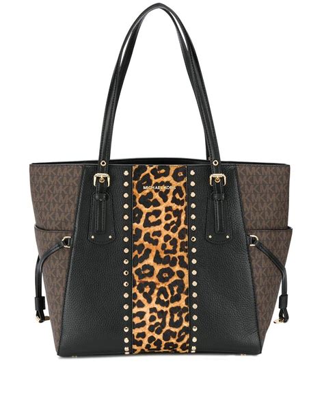 michael kors leopard print tote bag|Michael Kors leopard handbags.